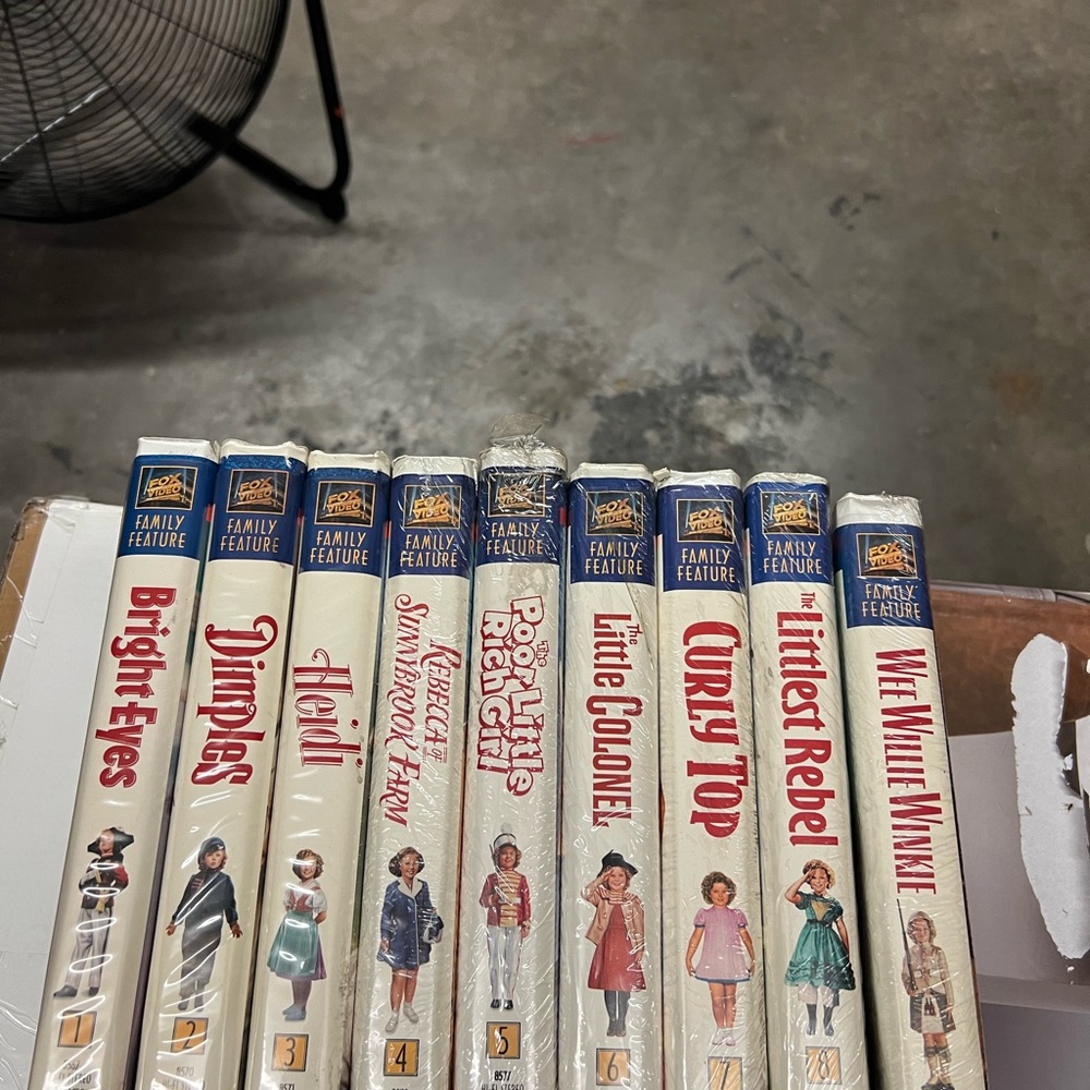 44 Total Disney and Shirley Temple VHS with working VCR. All are one price.